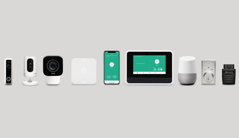 Vivint home security product line in Fort Worth